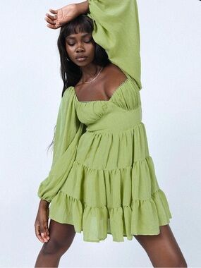 princess polly jemma mini dress Princess Polly Jemma Dress Mini in Sage Green